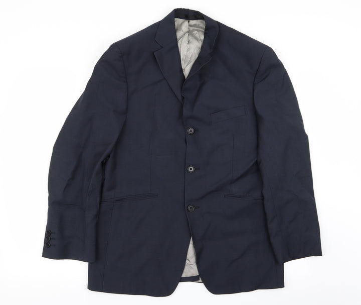 M&S Mens Blue   Jacket Blazer Size 38