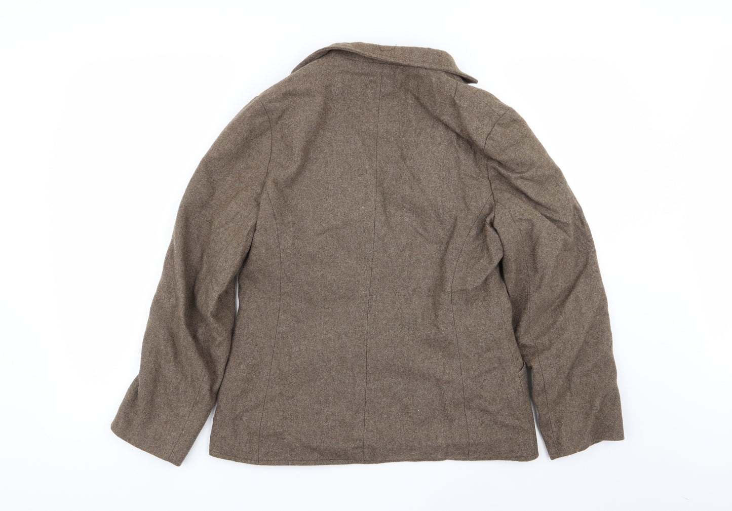 Preworn Womens Brown   Jacket Blazer Size 14