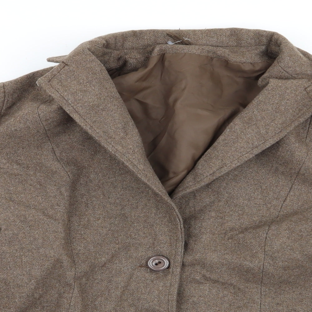 Preworn Womens Brown   Jacket Blazer Size 14