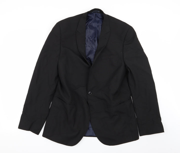 NEXT Mens Black Jacket Blazer Size 40