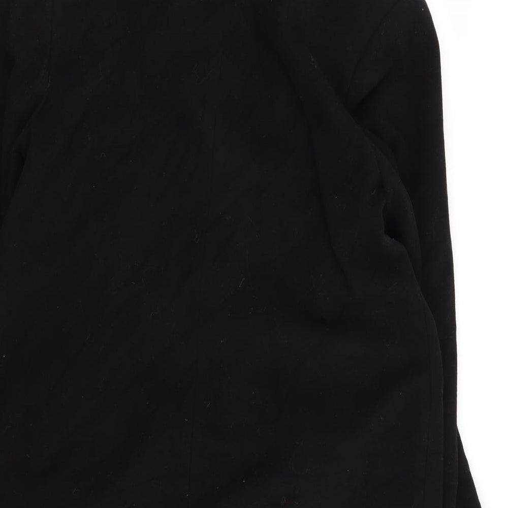 lady line Womens Black   Overcoat Coat Size 14