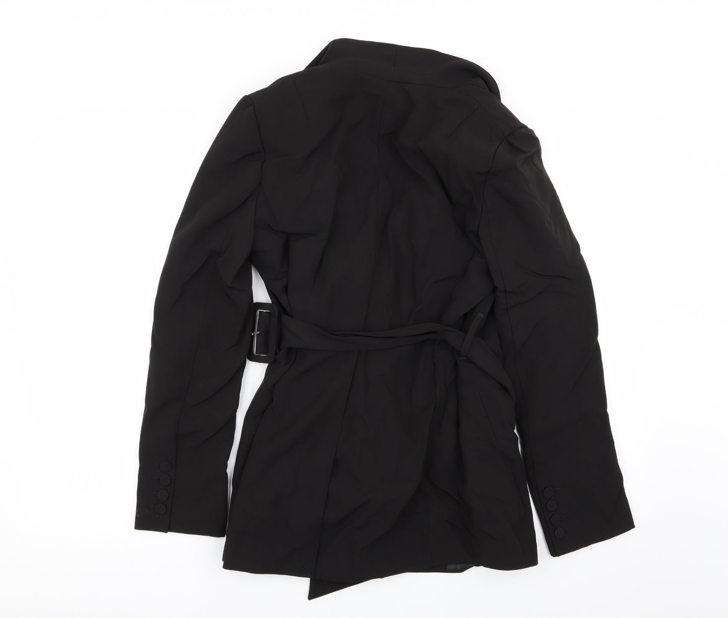 New Look Womens Black   Overcoat Coat Size 10