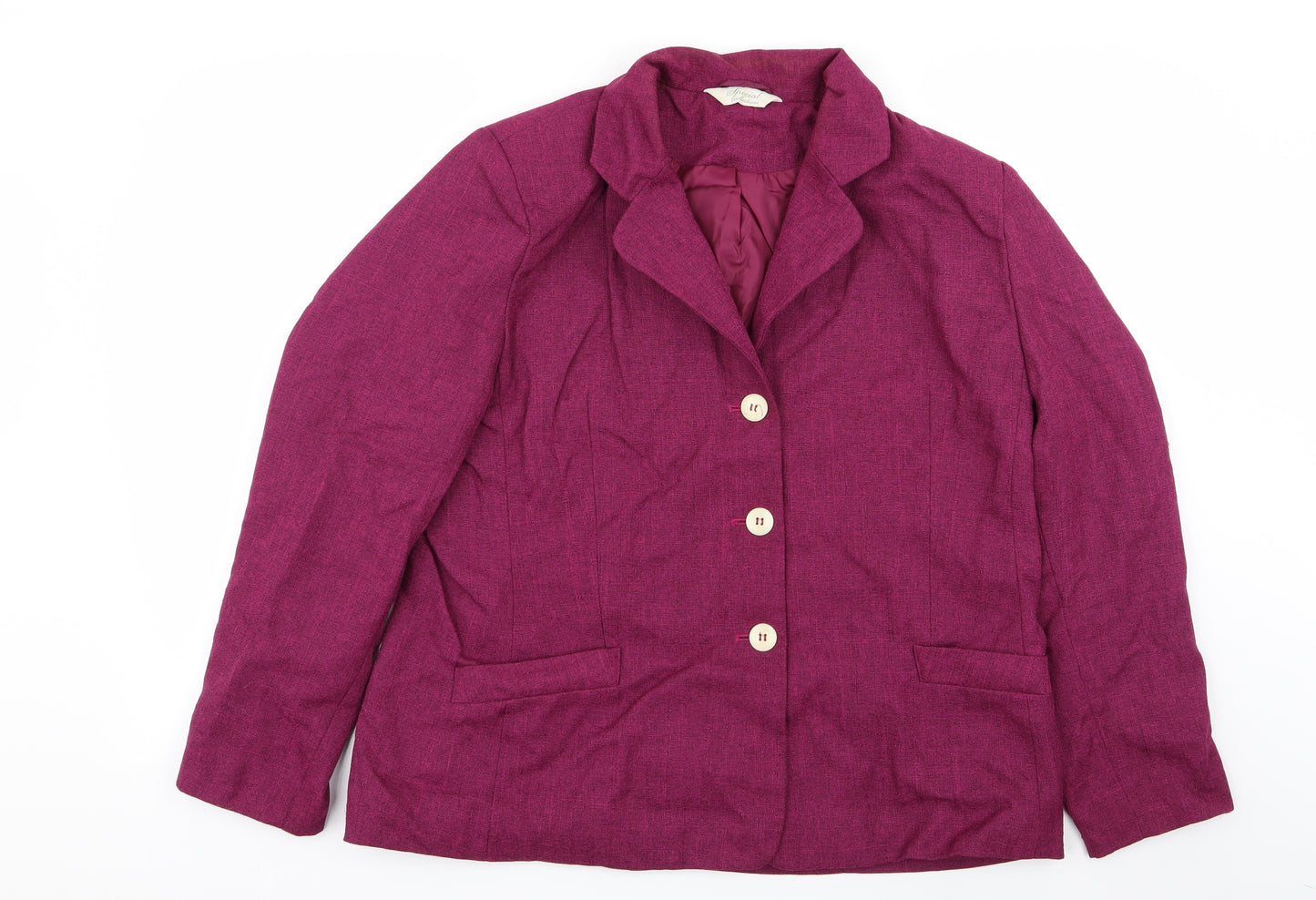 Special Collection Womens Purple   Jacket Blazer Size 18