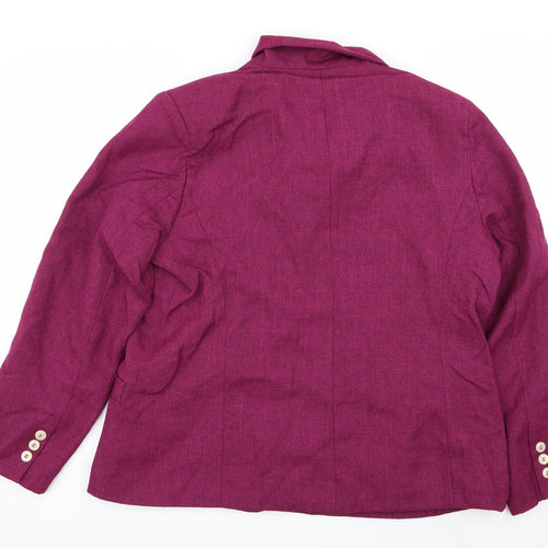 Special Collection Womens Purple   Jacket Blazer Size 18