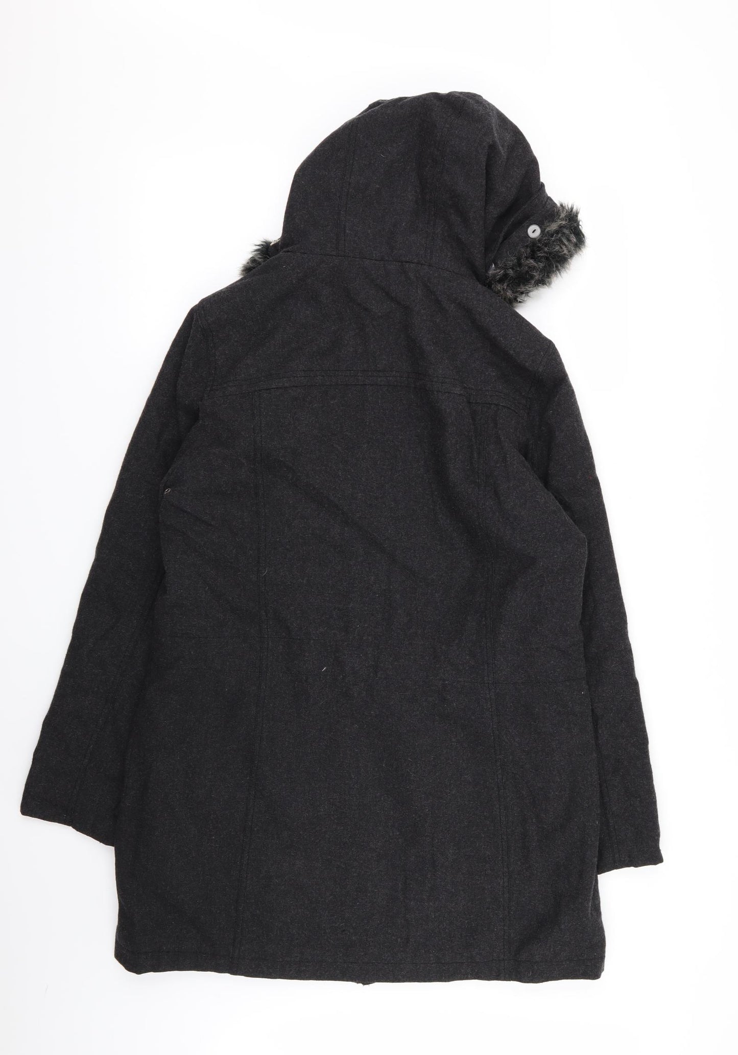 Debenhams Womens Grey   Overcoat Coat Size 14