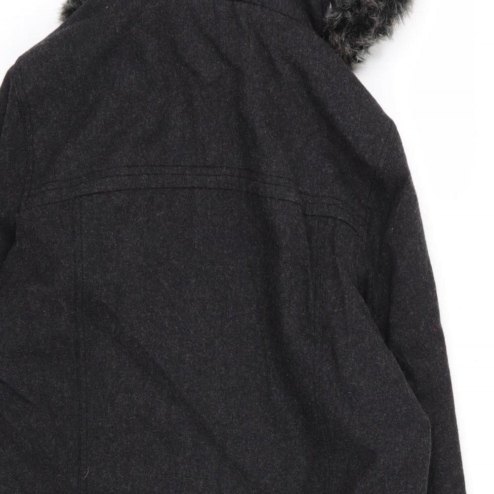 Debenhams Womens Grey   Overcoat Coat Size 14