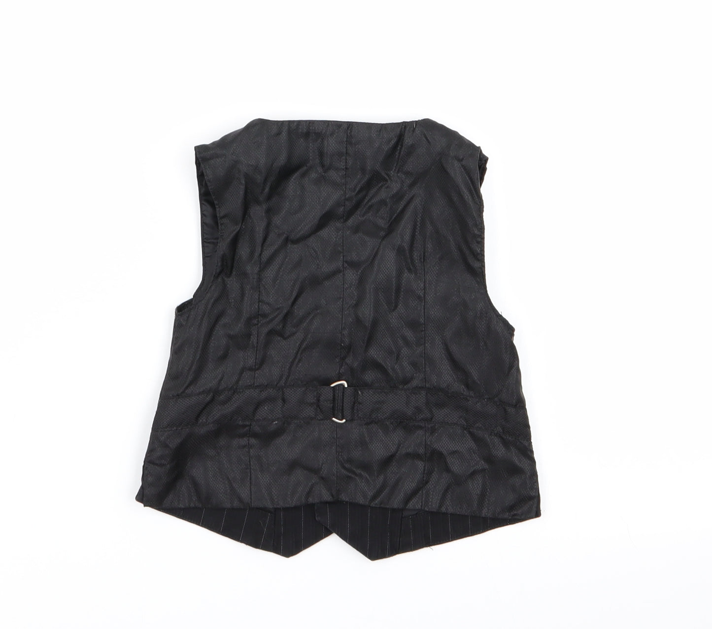 BHS Boys Black Striped  Jacket Waistcoat Size 12-18 Months