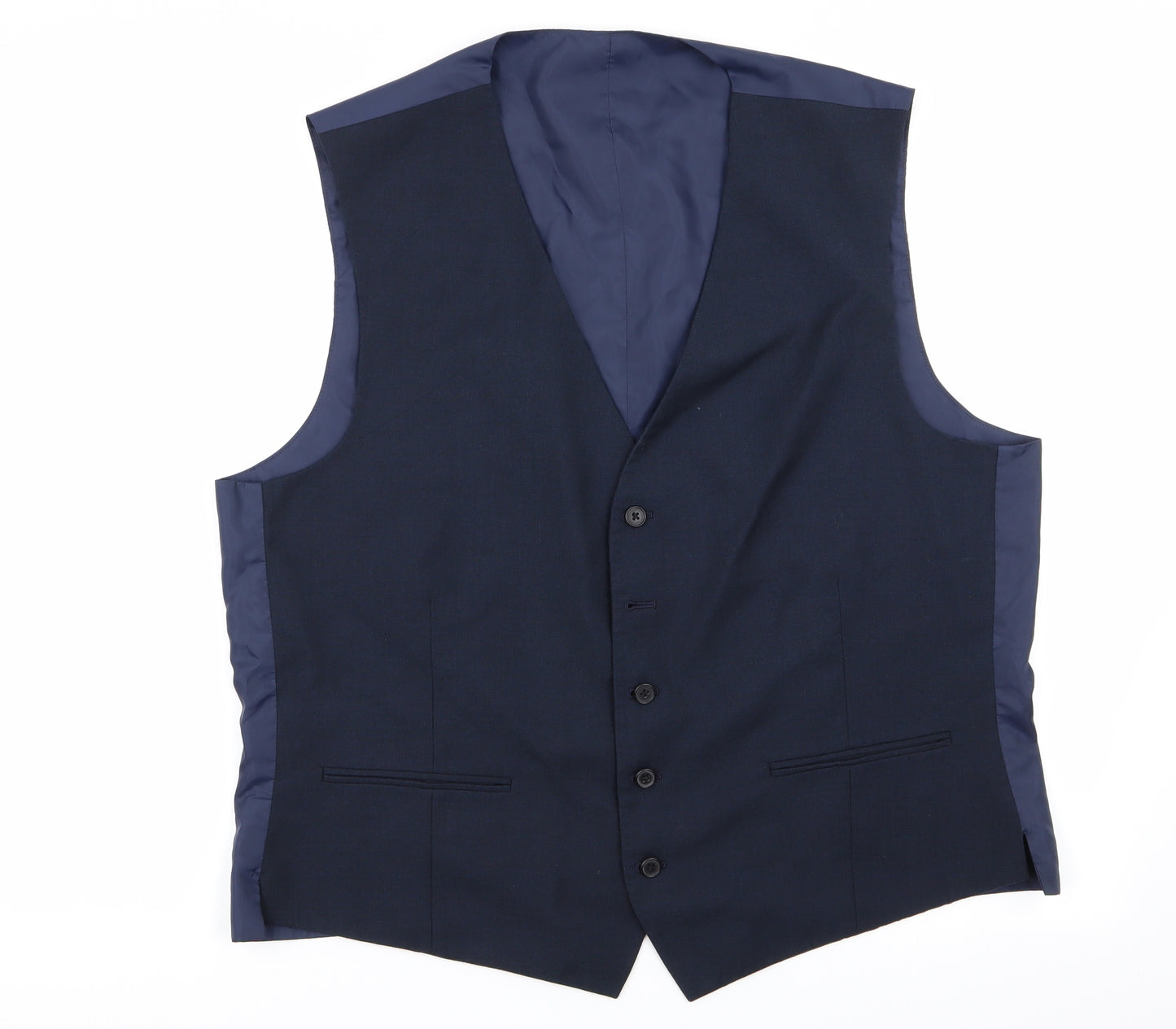 redherring Mens Blue   Jacket Suit Waistcoat Size 46