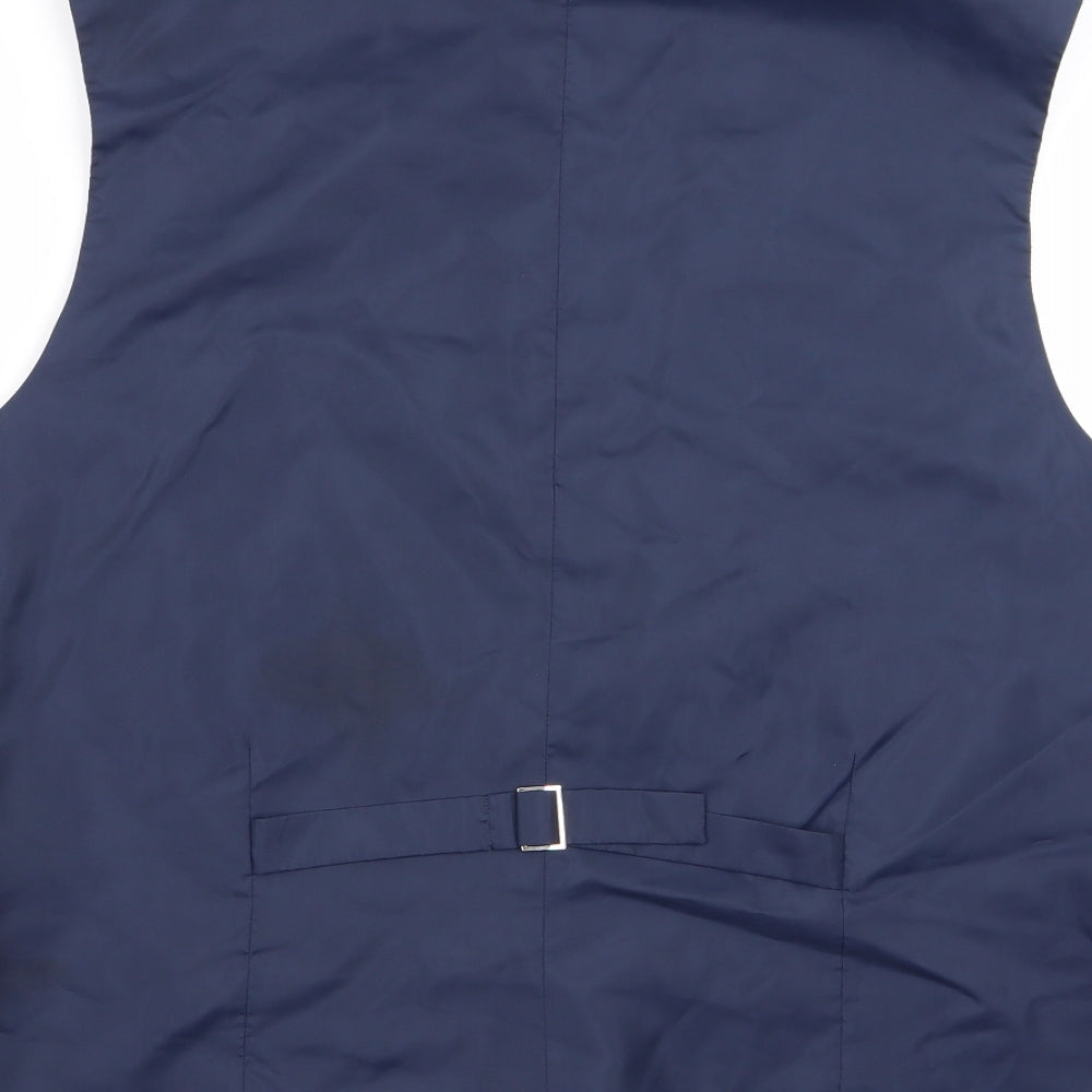 redherring Mens Blue   Jacket Suit Waistcoat Size 46