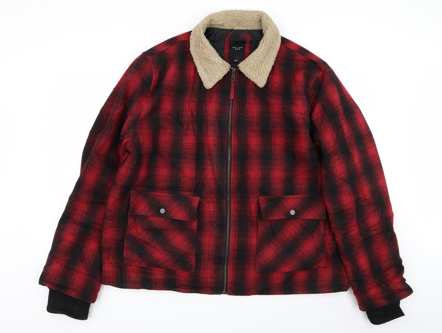 new look  Mens Multicoloured Check  Jacket  Size 2XL