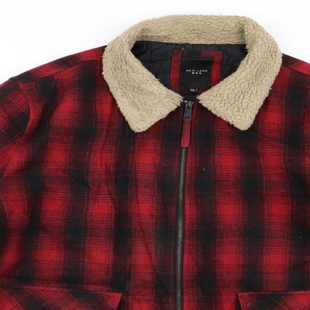 new look  Mens Multicoloured Check  Jacket  Size 2XL