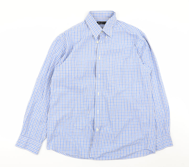 BHS Mens Multicoloured Check Button-Up Size M