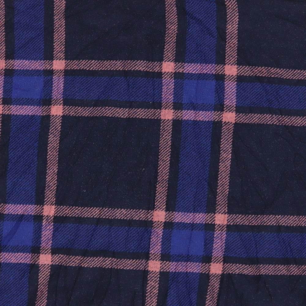 M&S Womens Multicoloured Check  Basic T-Shirt Size 16