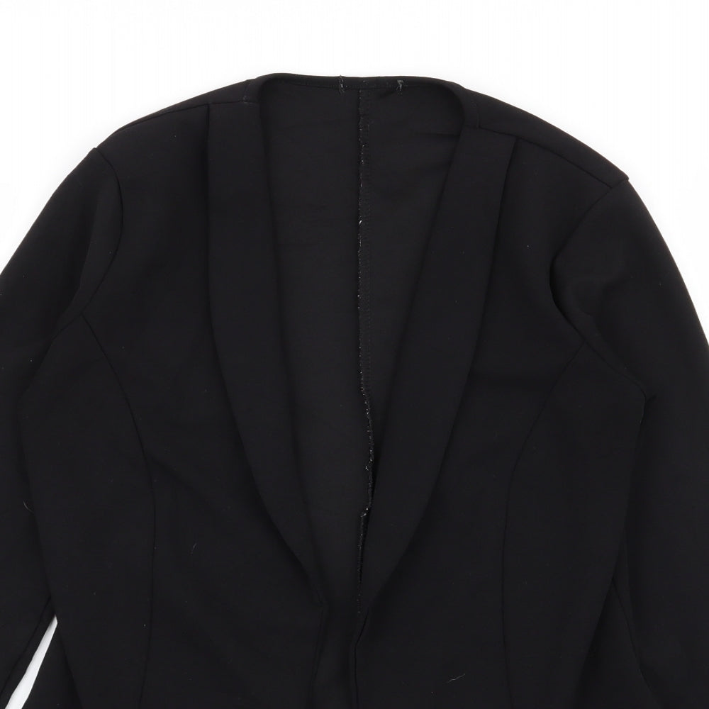 Boohoo Womens Black   Jacket Blazer Size 10