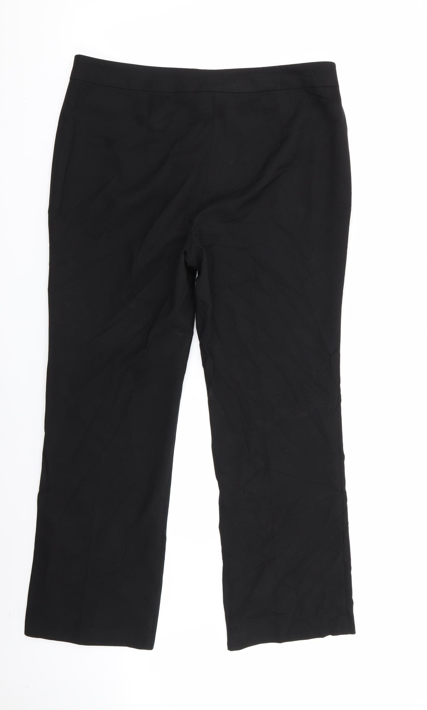 Papaya Womens Black   Trousers  Size 12 L28 in