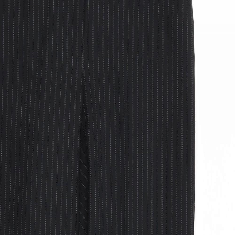 Asda George Womens Black Striped  Trousers  Size 8 L28 in