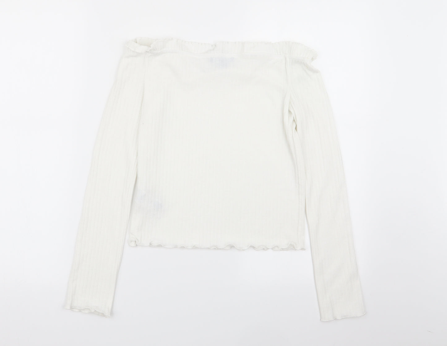 New Look Womens White   Basic T-Shirt Size 10