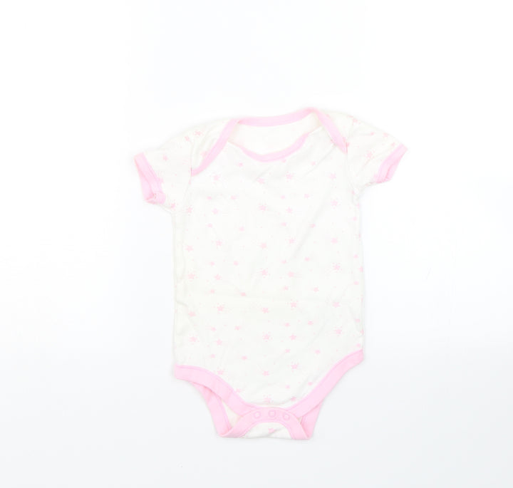 Matalan Baby White Polka Dot Babygrow One-Piece Size 18-24 Months