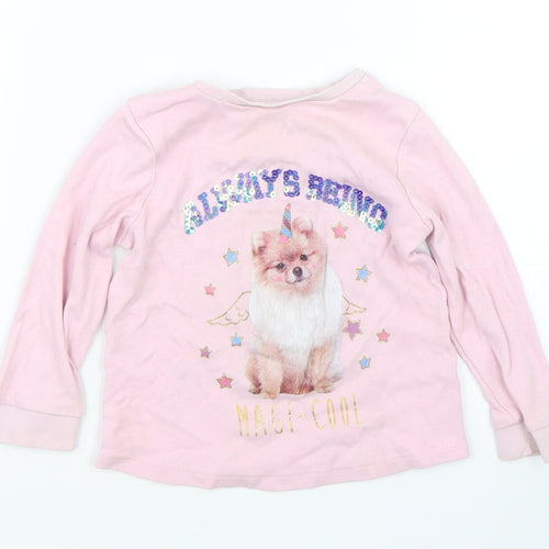 George Girls Pink   Basic T-Shirt Size 12-18 Months