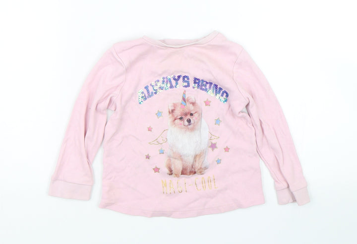 George Girls Pink Basic T-Shirt Size 12-18 Months