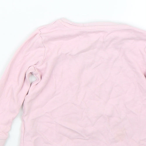 George Girls Pink   Basic T-Shirt Size 12-18 Months