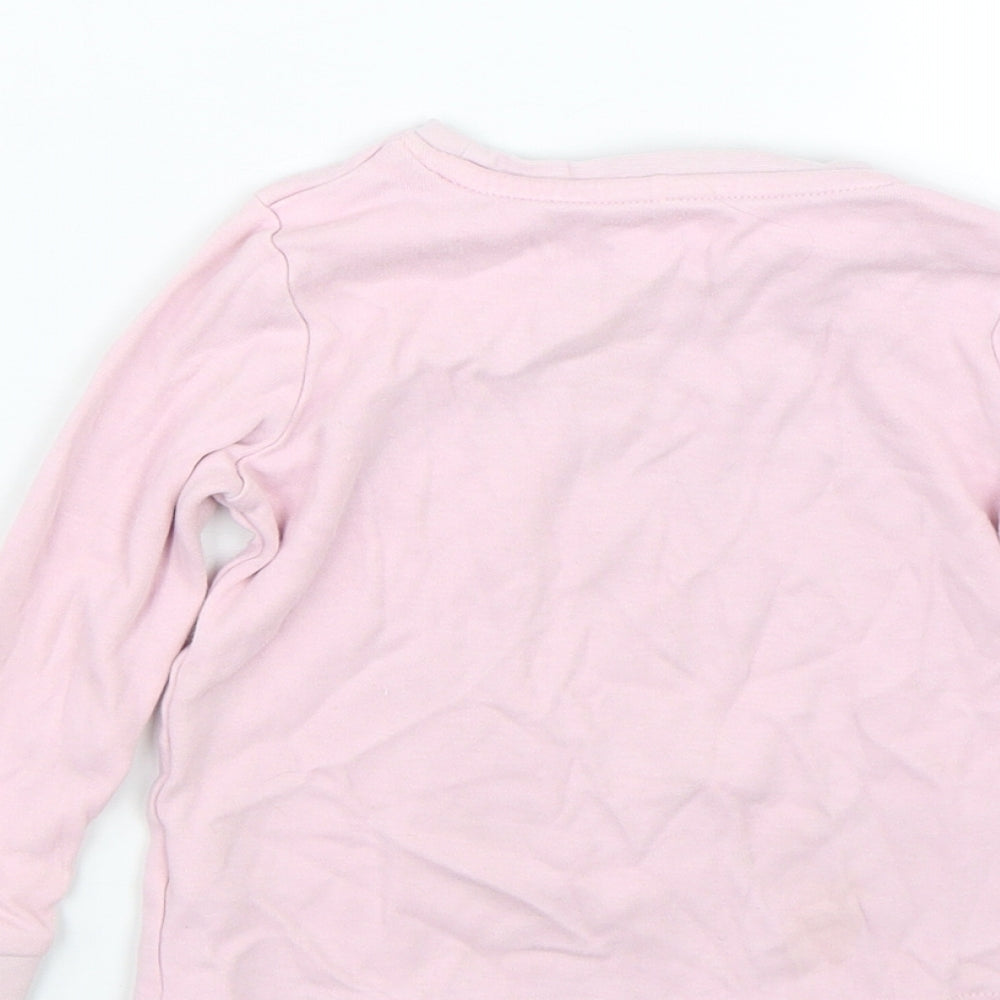 George Girls Pink   Basic T-Shirt Size 12-18 Months