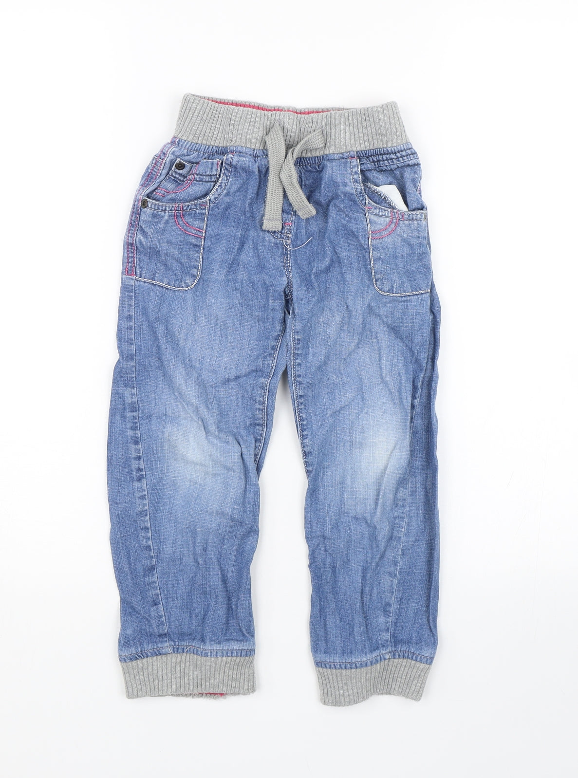 NEXT Girls Blue  Denim Straight Jeans Size 4-5 Years