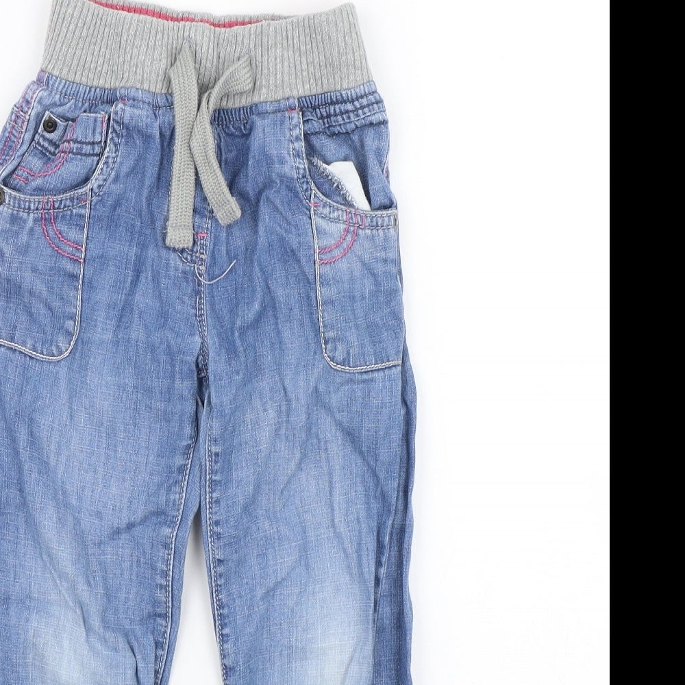NEXT Girls Blue  Denim Straight Jeans Size 4-5 Years