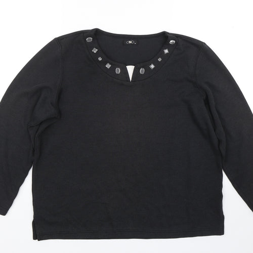 BM Womens Black   Pullover Jumper Size M