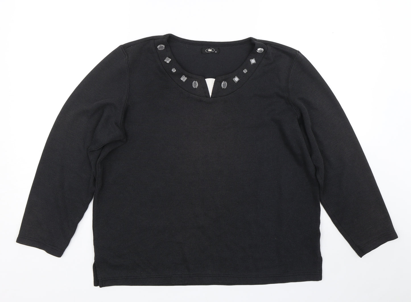 BM Womens Black   Pullover Jumper Size M