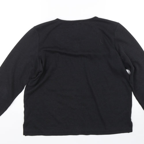 BM Womens Black   Pullover Jumper Size M