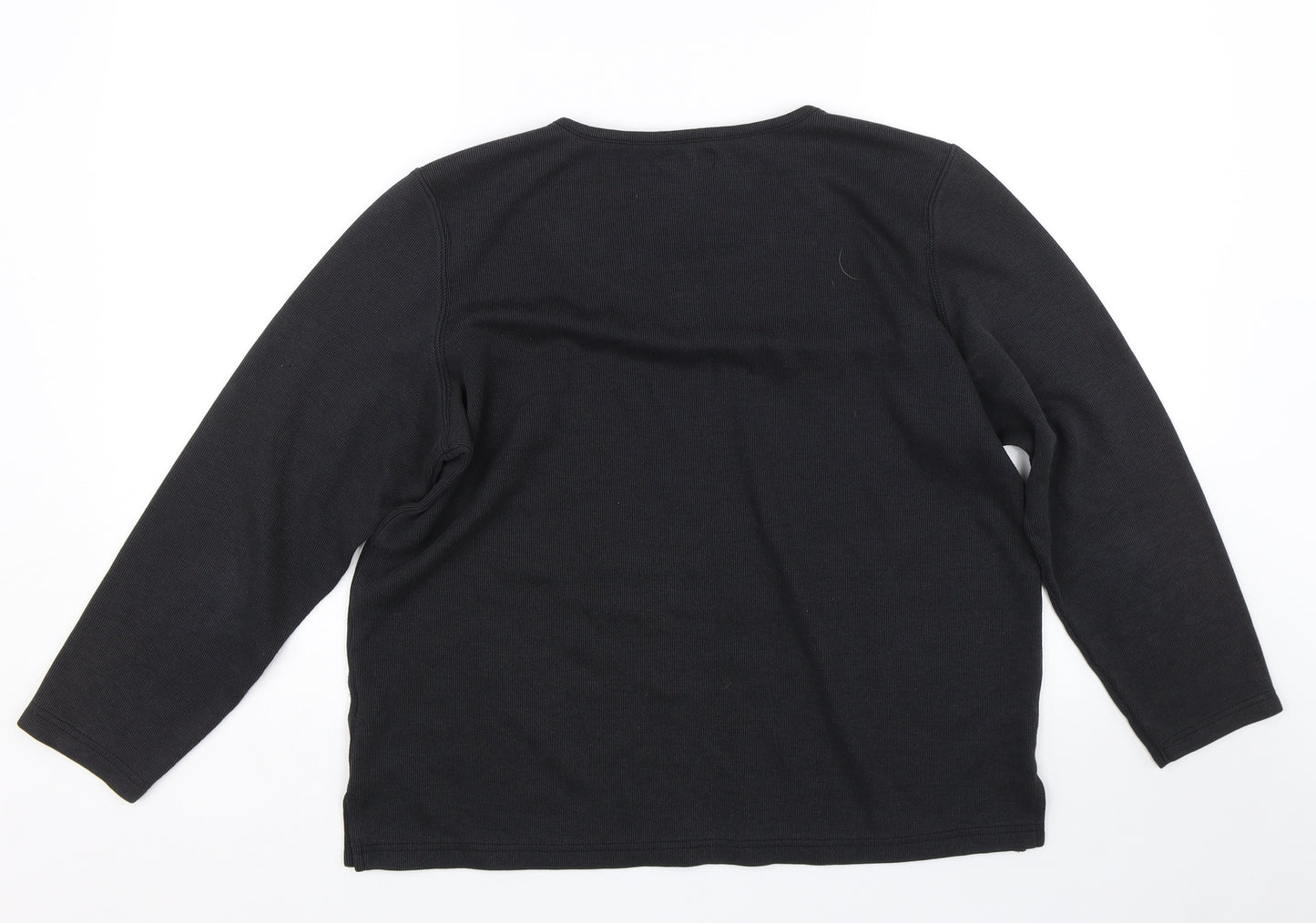 BM Womens Black   Pullover Jumper Size M