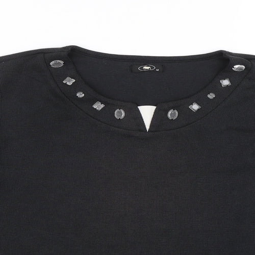 BM Womens Black   Pullover Jumper Size M