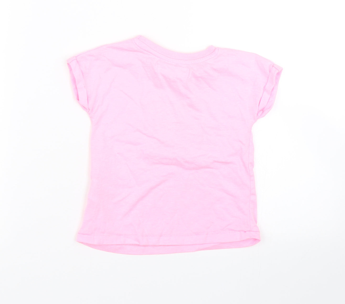 Minoti Girls Pink   Basic T-Shirt Size 2-3 Years  - Zebra