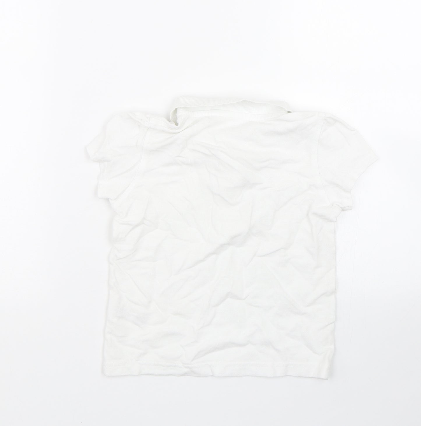 George Girls White   Basic Polo Size 5-6 Years  - School uniform
