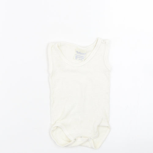 Mothercare Baby White   Babygrow One-Piece Size 0-3 Months