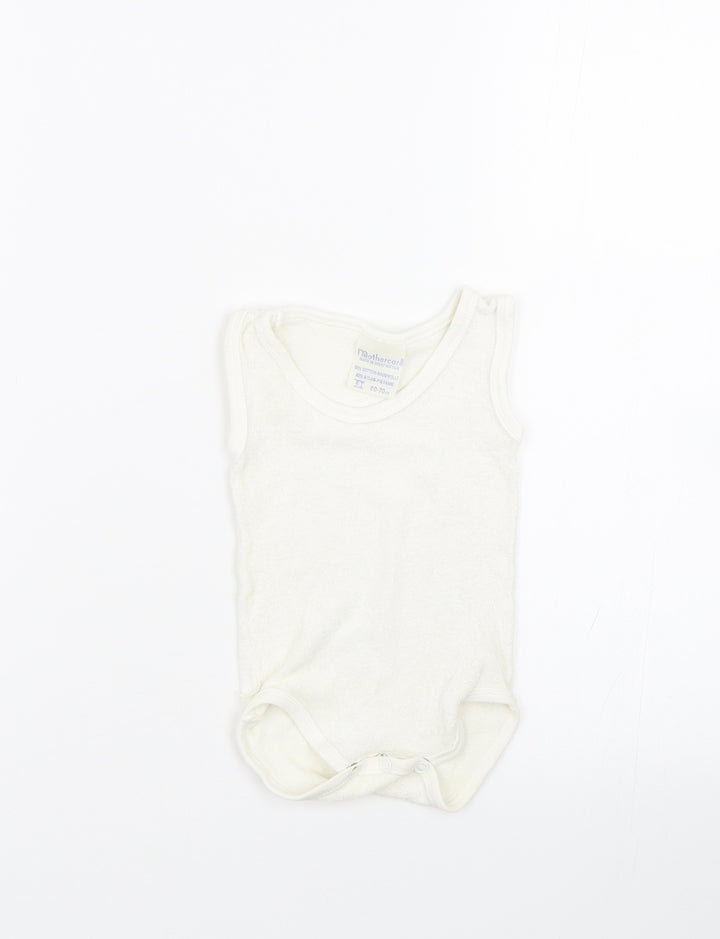 Mothercare Baby White Babygrow One-Piece Size 0-3 Months