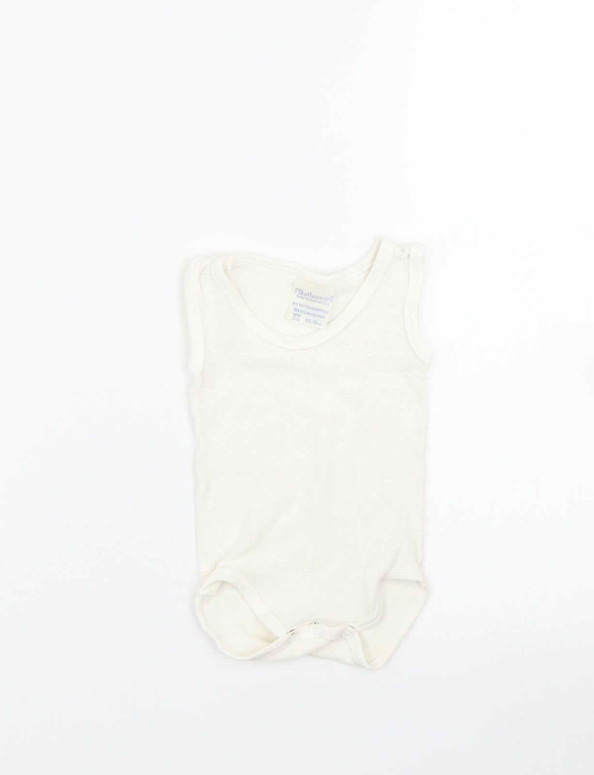 Mothercare Baby White   Babygrow One-Piece Size 0-3 Months