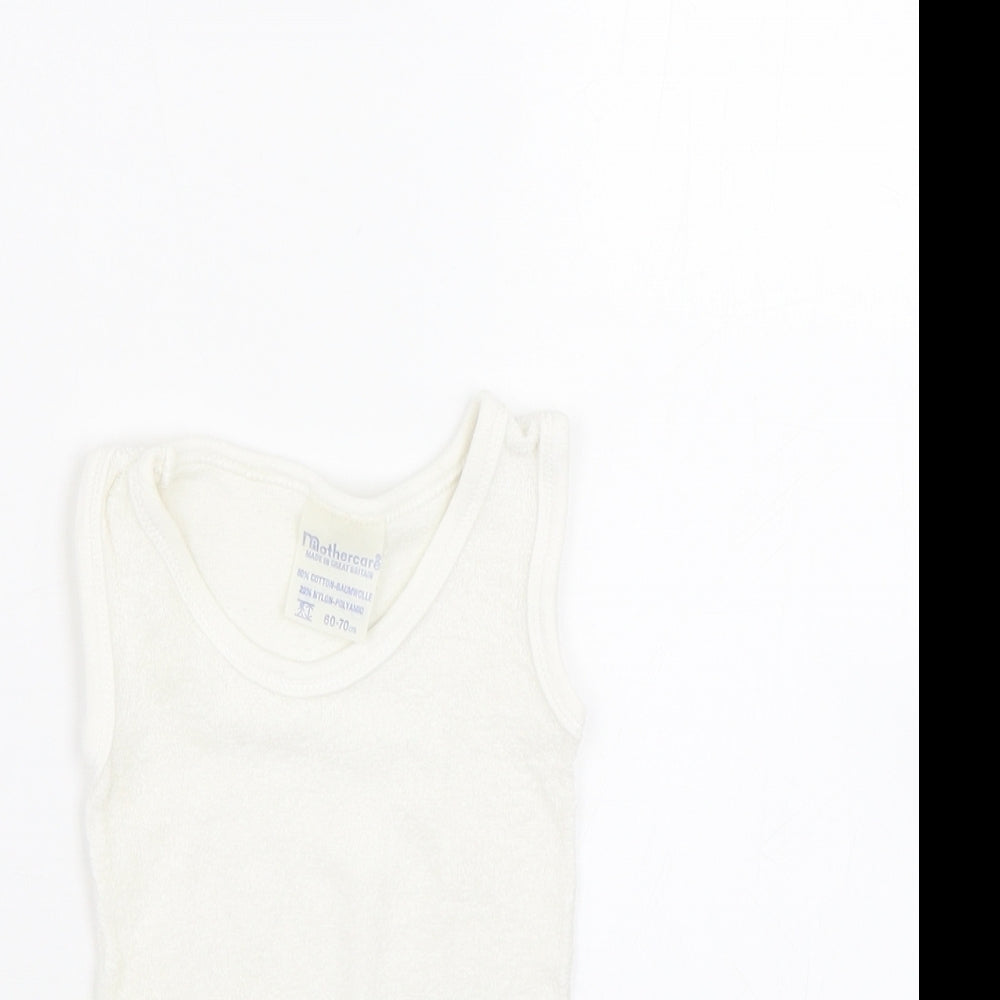 Mothercare Baby White   Babygrow One-Piece Size 0-3 Months