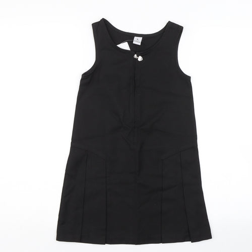 TU Girls Black   Tank Dress  Size 6 Years  - School uniform