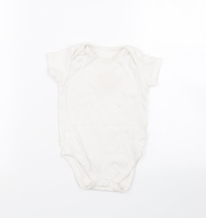 Nutmeg Baby White   Babygrow One-Piece Size 18-24 Months