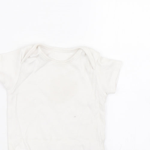 Nutmeg Baby White   Babygrow One-Piece Size 18-24 Months