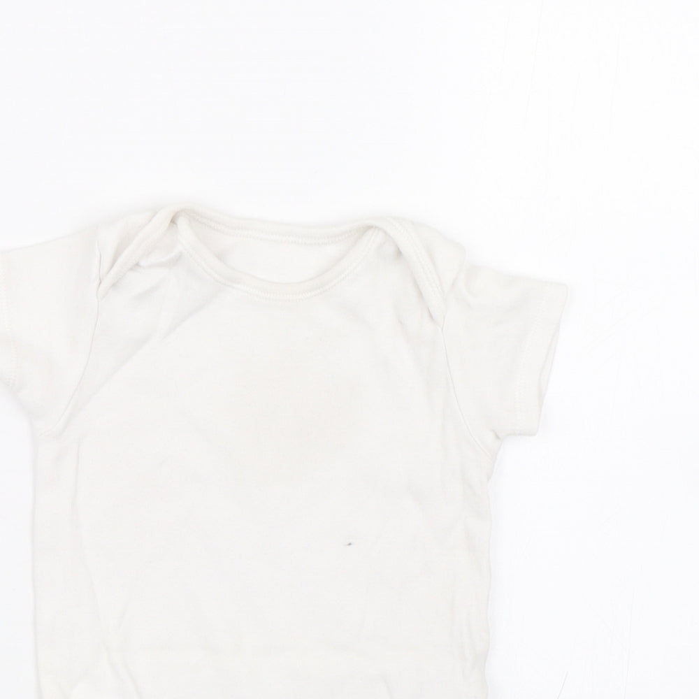 Nutmeg Baby White   Babygrow One-Piece Size 18-24 Months