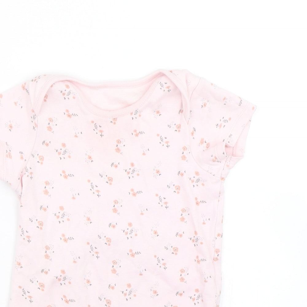 F&F Baby Pink Floral  Babygrow One-Piece Size 24 Months  - 2-3 Years