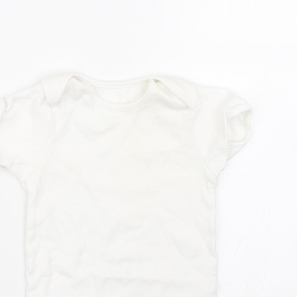 George Baby White   Babygrow One-Piece Size 24 Months