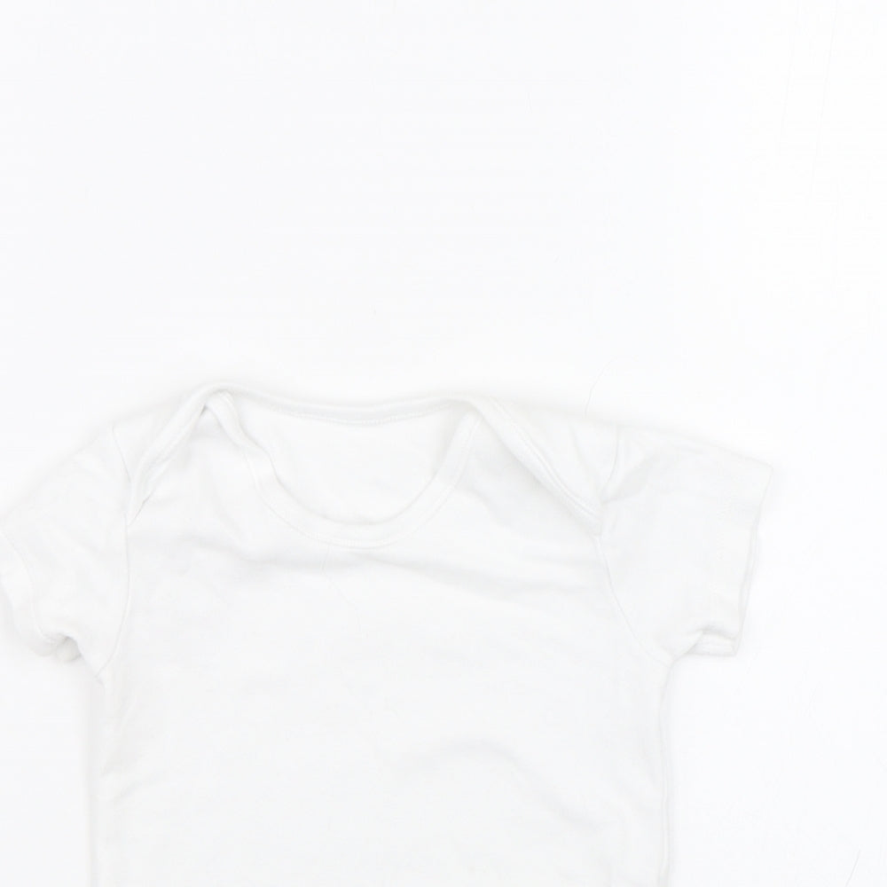 Nutmeg Baby White   Babygrow One-Piece Size 18-24 Months