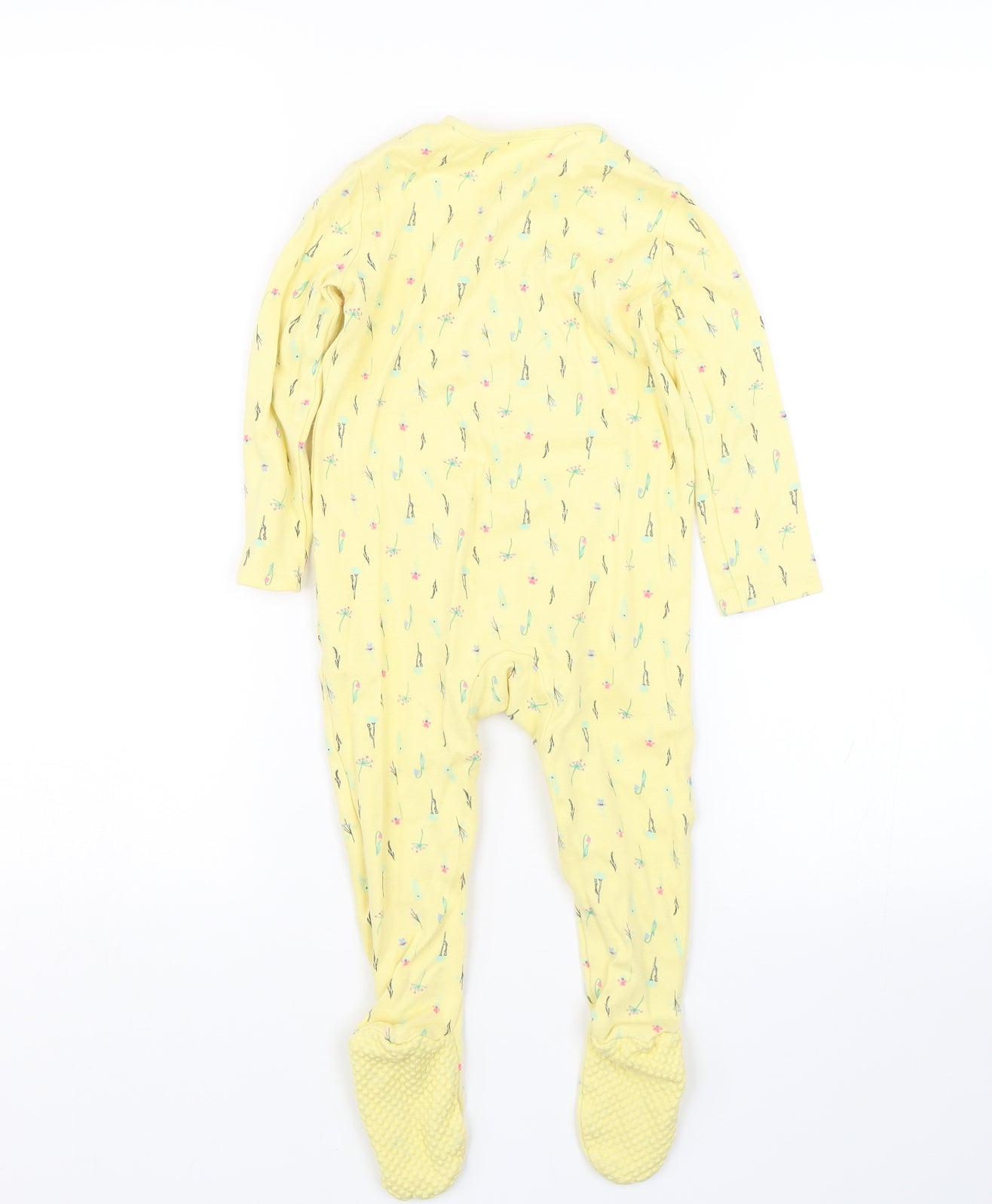 F&F Baby Yellow Floral  Babygrow One-Piece Size 18-24 Months