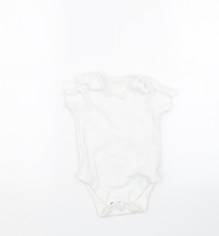 Nutmeg Baby White   Babygrow One-Piece Size 18-24 Months