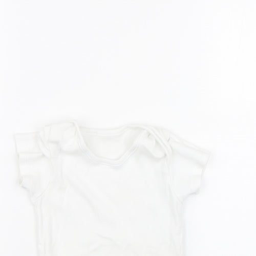Nutmeg Baby White   Babygrow One-Piece Size 18-24 Months