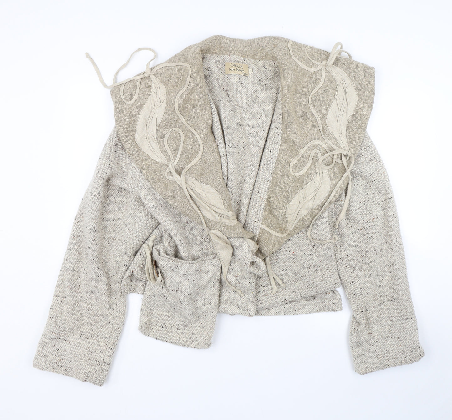 Collection Beau Monde Womens Beige   Jacket Coat Size S